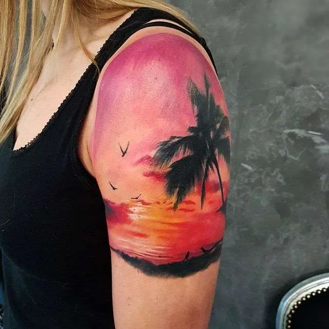 水彩 tattoo 艺术家 Adam Kremer | Акварельная татуировка тату-мастера Adam Kremer